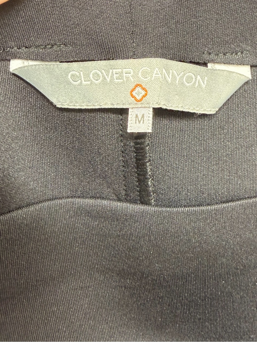 Clover Canyon skirt in black midi ruffle detailing scuba (neoprene) fabric M - Picture 5 of 6